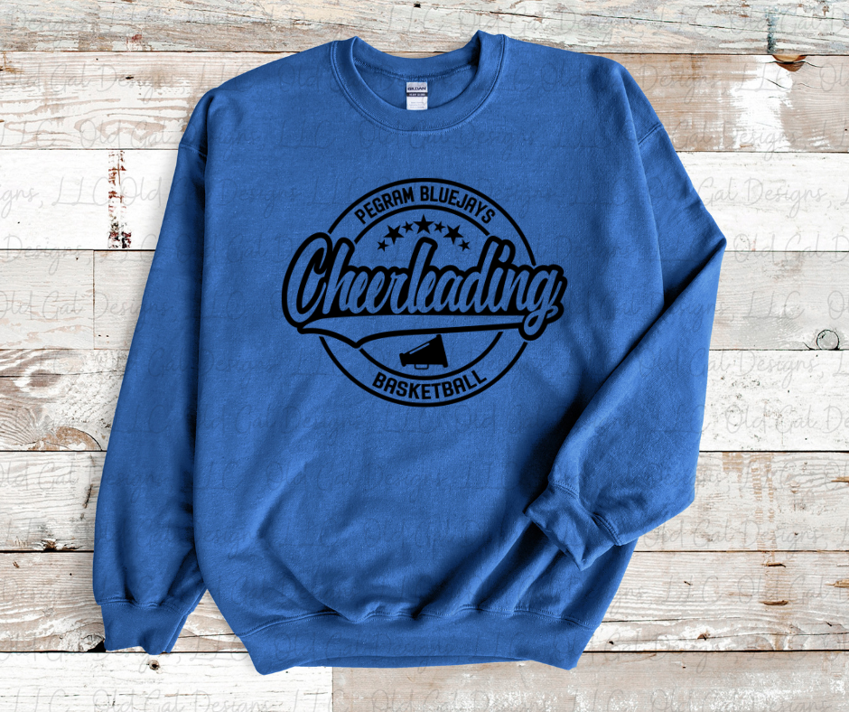 Pegram Bluejays Basketball Cheerleading Circle YOUTH SIZES