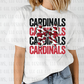 Cardinals Stacked Ribbon YOUTH SIZES