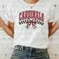 Cardinals Ribbon Checkered YOUTH SIZES