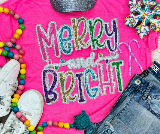 Merry and Bright Sequin Sweatshirt