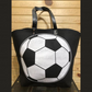 Sports Tote Bag - Soccer (black with ball)