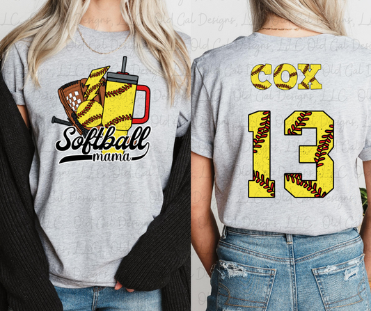 Softball Mama- Personalized