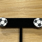 Wood Earrings - Soccer