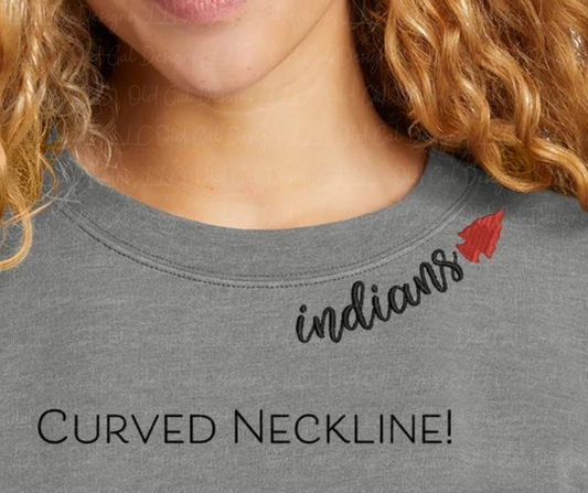 Indians Curved Neckline - Sweatshirt