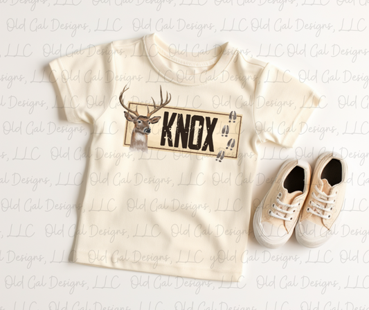 Deer Frame Personalized Tee YOUTH SIZES