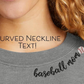 Baseball Mom/Mama Curved Neckline - Sweatshirt