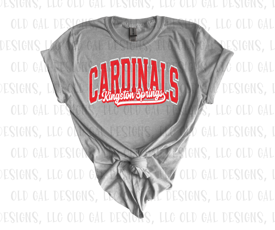 Kingston Springs Cardinals - Retro YOUTH SIZES