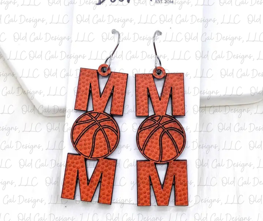 Basketball Mom -Sports Earrings