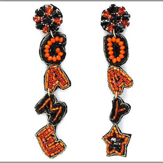 Orange and Black Game Day Earrings