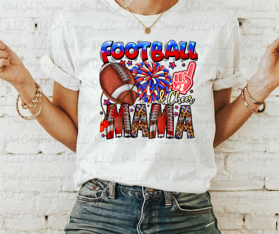 Red, White, & Blue - Football & Cheer Mama