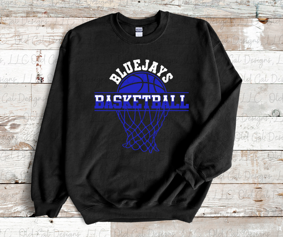 Bluejays Basketball with net (New Design) - YOUTH SIZES