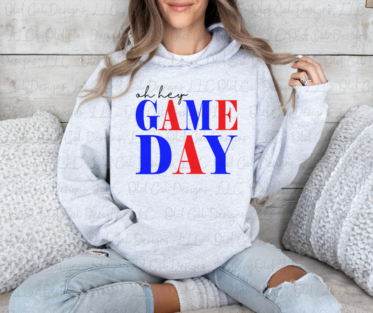 Oh Hey Game Day - Red & Blue