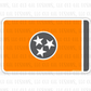 Tennessee Orange Flag Sticker