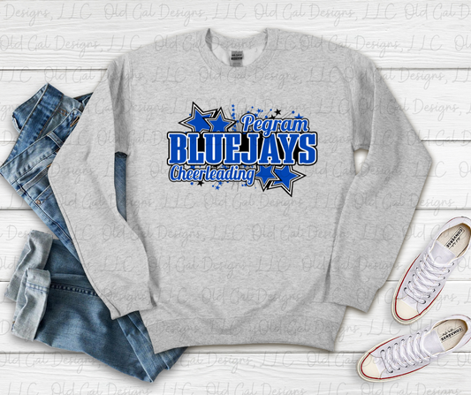 Pegram Bluejays Cheerleading - Design 2 YOUTH SIZES