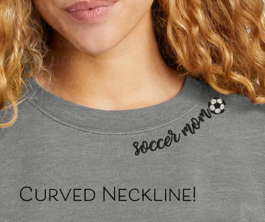 Soccer Mom Curved Neckline - Sweatshirt