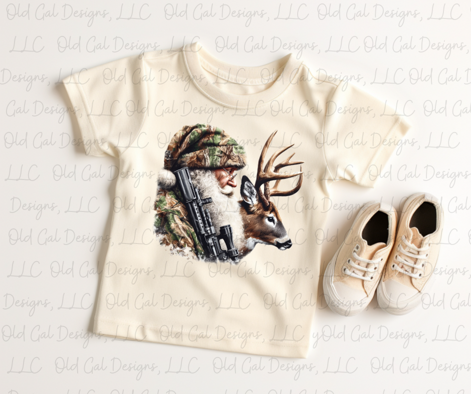 Deer Hunting Santa YOUTH SIZES