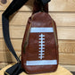 Vegan Leather Sling Bag - Football