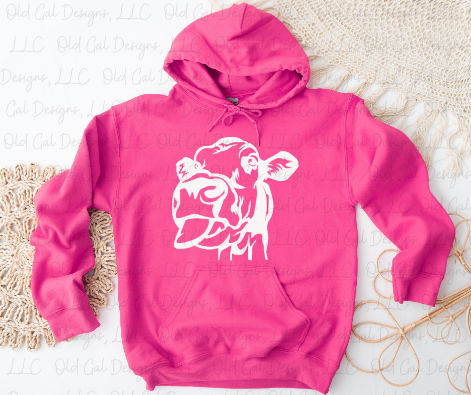 Cow Face Hooded Sweatshirt