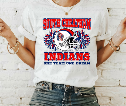 South Cheatham Indians One Team One Dream - Adult Sizes