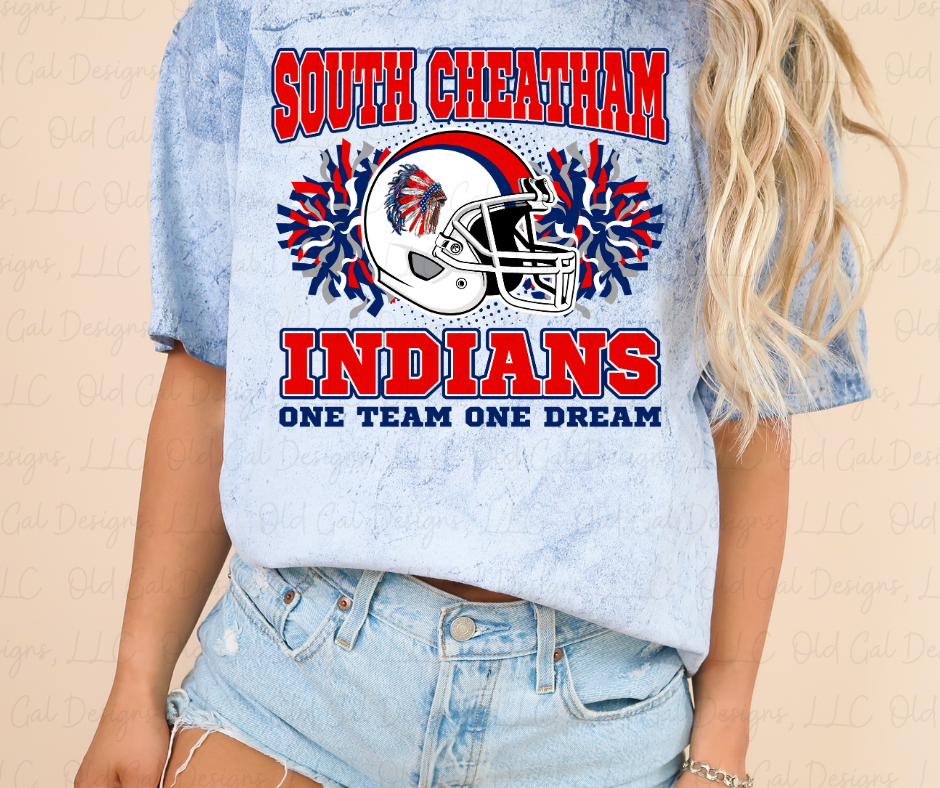 South Cheatham Indians One Team One Dream - Adult Sizes