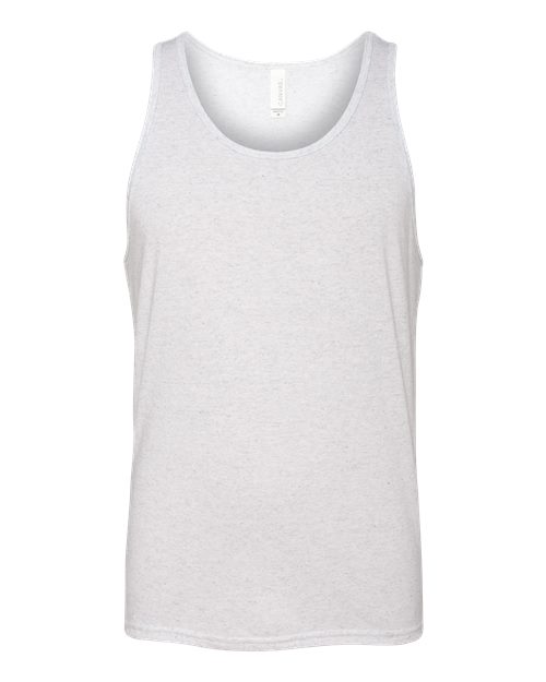 Mystery Tee Sale - Bella Canvas - White Fleck Triblend - Regular Tank - LARGE