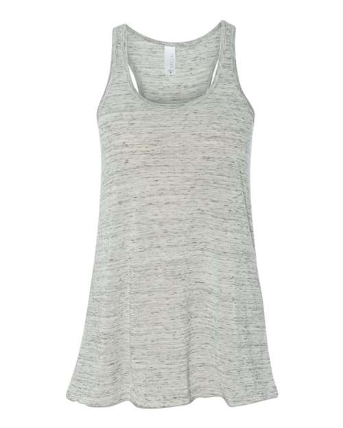 Mystery Tee Sale - Bella Canvas - White Marble Triblend Flowy Tank - 2X