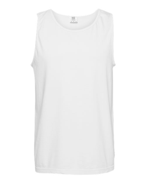Mystery Tee Sale - Comfort Colors - White - Regular Tank Top - LARGE