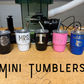 Customized Mini Tumbler - Turquoise