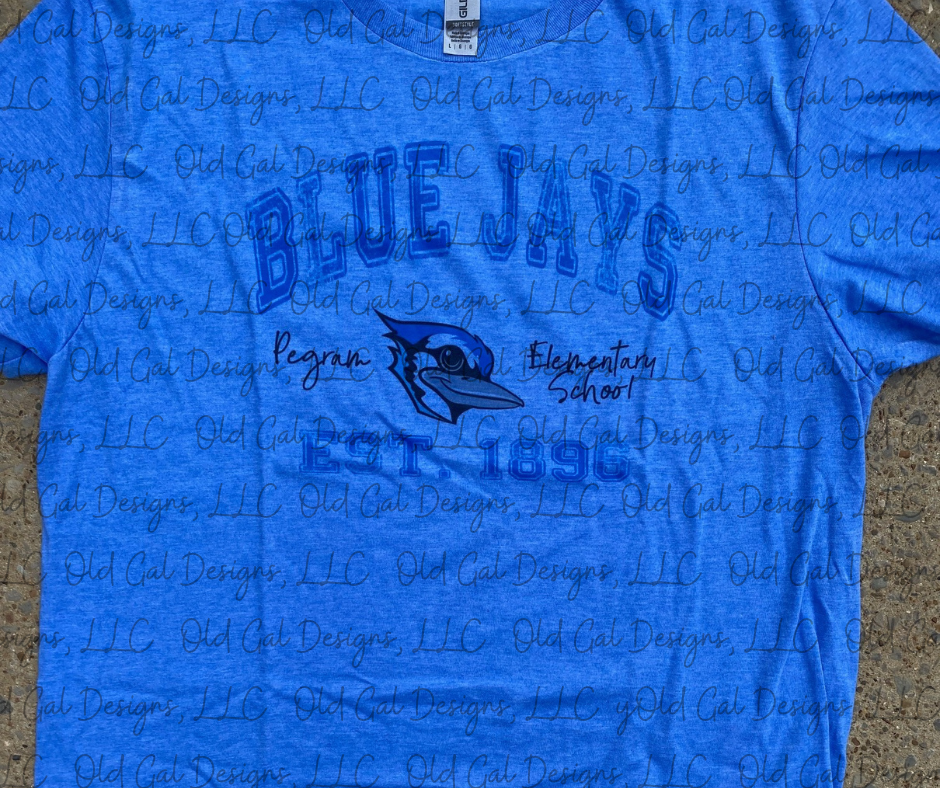 Vintage Pegram Elementary Bluejays