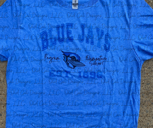 Vintage Pegram Elementary Bluejays