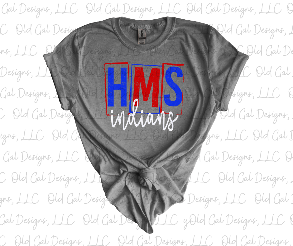 HMS Indians - Red, White, & Blue