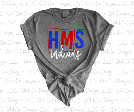 HMS Indians - Red, White, & Blue