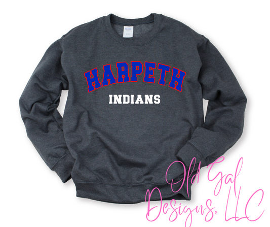 Harpeth Indians Block Letters