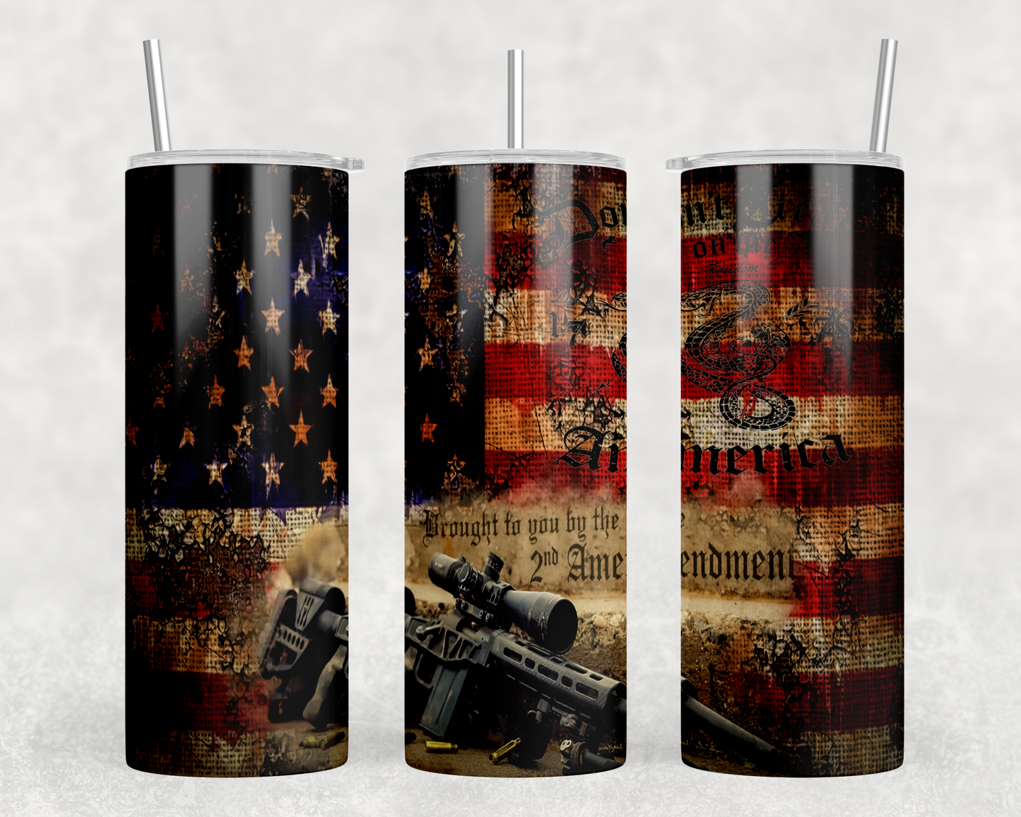 Patriotic Second Amendment Tumbler