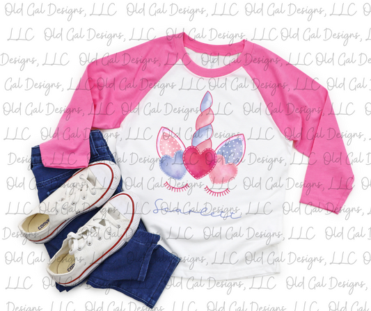 Valentine's Unicorn with Name