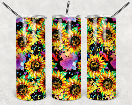 Colorful Sunflower Tumbler