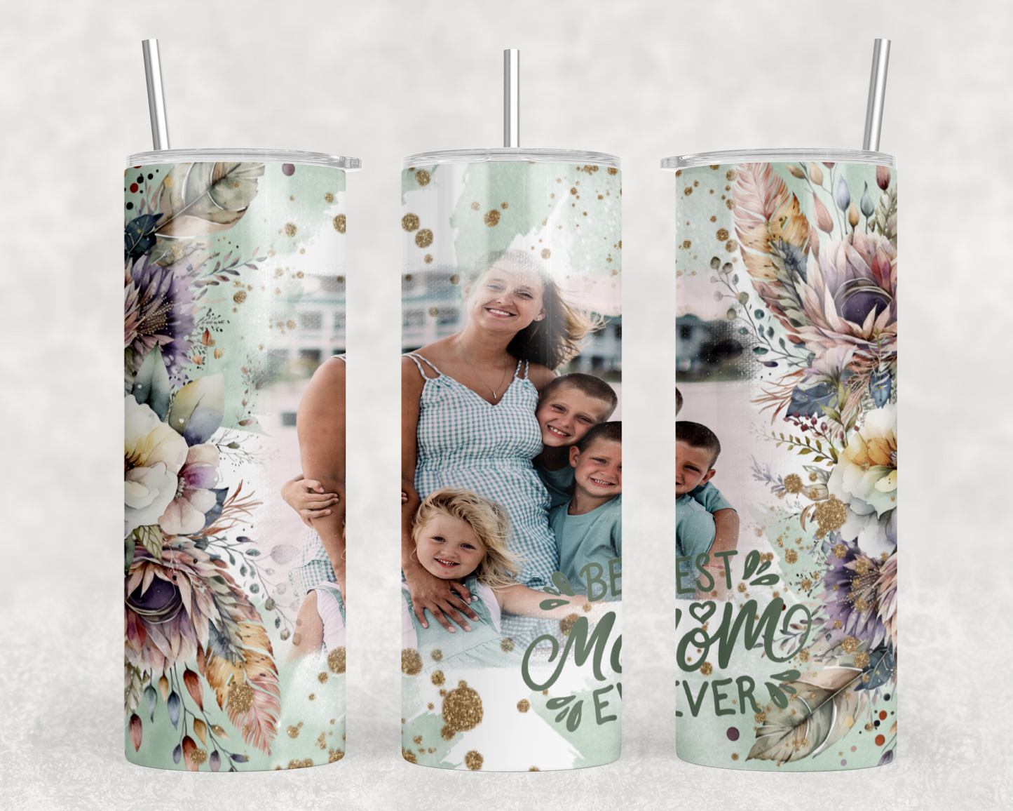 Best Mom Ever Tumbler with picture