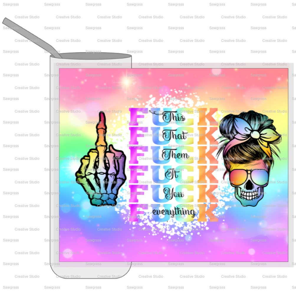 Colorful Language Tumbler