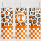 Orange and Leopard Tumbler